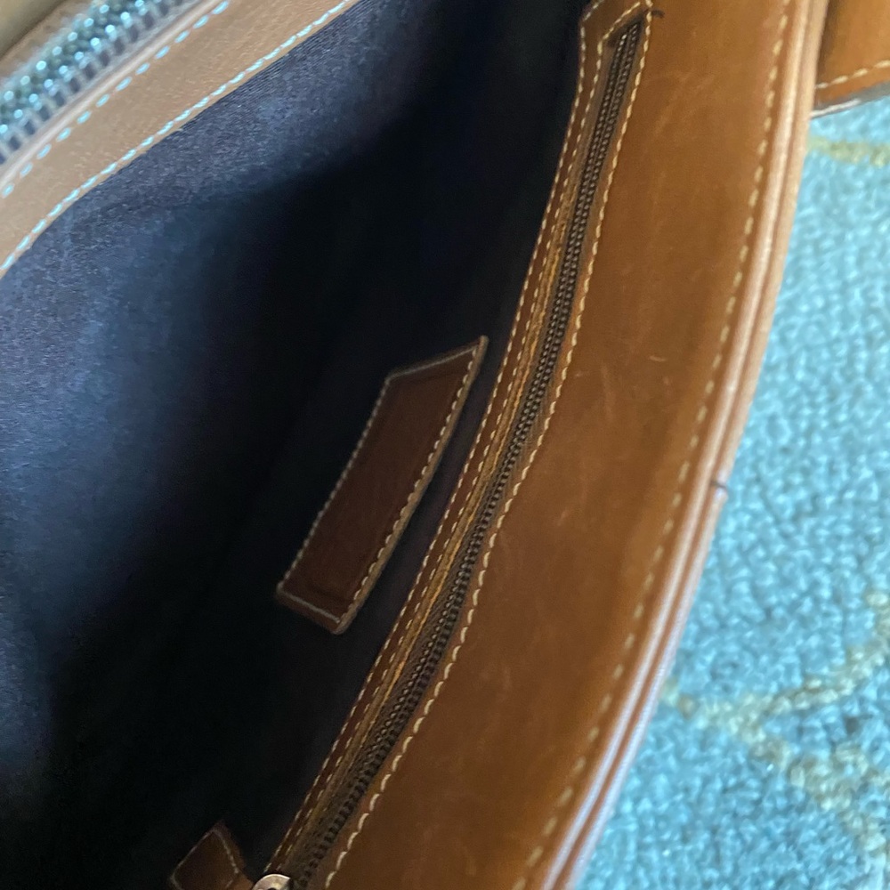 Coach Tan Leather Tote Bag - Picture 7 of 9